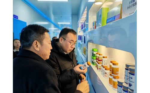 金鳳區(qū)常委、組織部長杜鈞，副區(qū)長、公安局長王占東一行蒞臨企業(yè)參觀調(diào)研